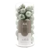 Box Of 44 Eucalyptus Green Baubles | Shatterproof | 5-8 Cm