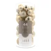 Box Of 44 Light Gold Baubles | Shatterproof | 5-8 Cm