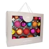 Box Of 44 Multicolour Baubles | Glass | 5-8 Cm