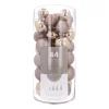 Box Of 44 Taupe Baubles | Shatterproof | 5-8 Cm