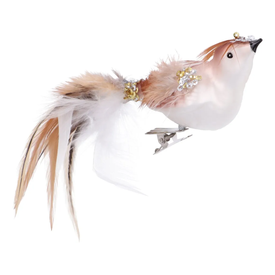 Brown Bird Clip-on Ornament For A Charming Christmas Tree
