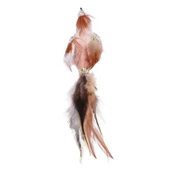 Brown Bird Clip-on Ornament For A Charming Christmas Tree