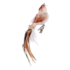 Brown Bird Clip-on Ornament For A Charming Christmas Tree