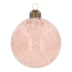 Brown Christmas Bauble With Handmade Speckles