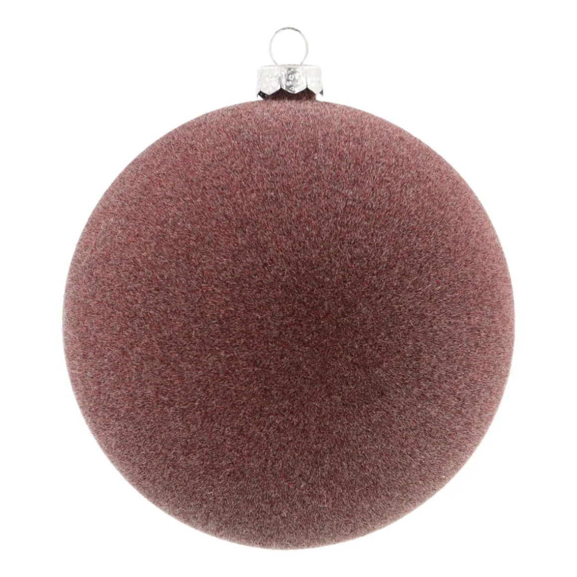 Brown Velvet Unbreakable Christmas Bauble