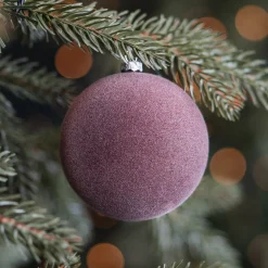 Brown Velvet Unbreakable Christmas Bauble