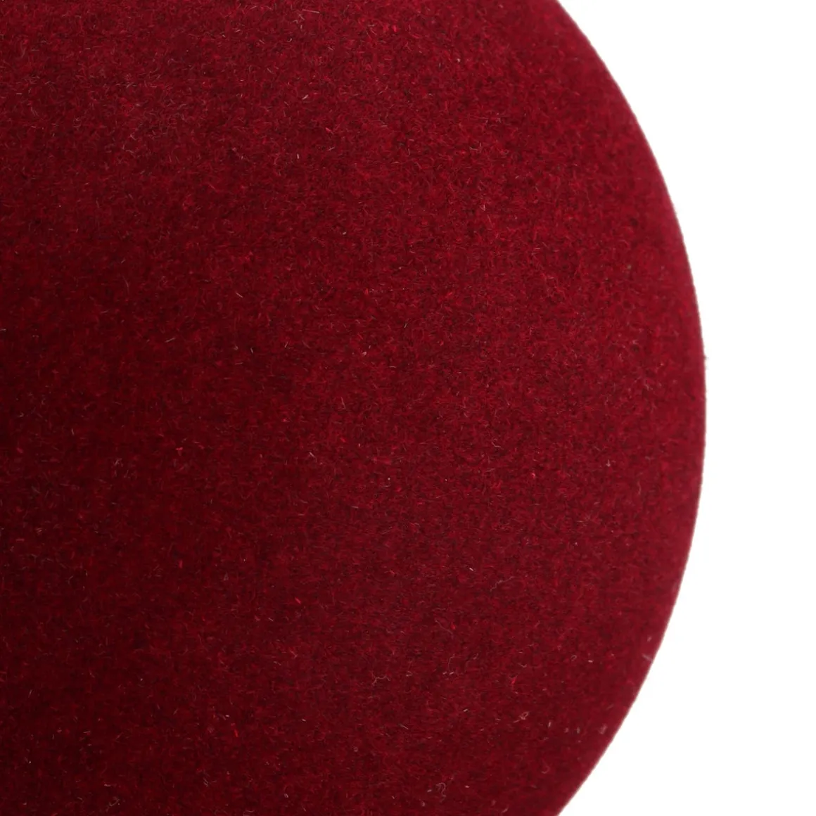 Burgundy Red Velvet Unbreakable Christmas Bauble