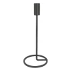 Candle Holder Matt Black | 25 Cm | Metal