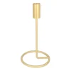 Candle Holder Matt Gold | 20 Cm | Metal