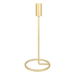 Candle Holder Matt Gold | 25 Cm | Metal