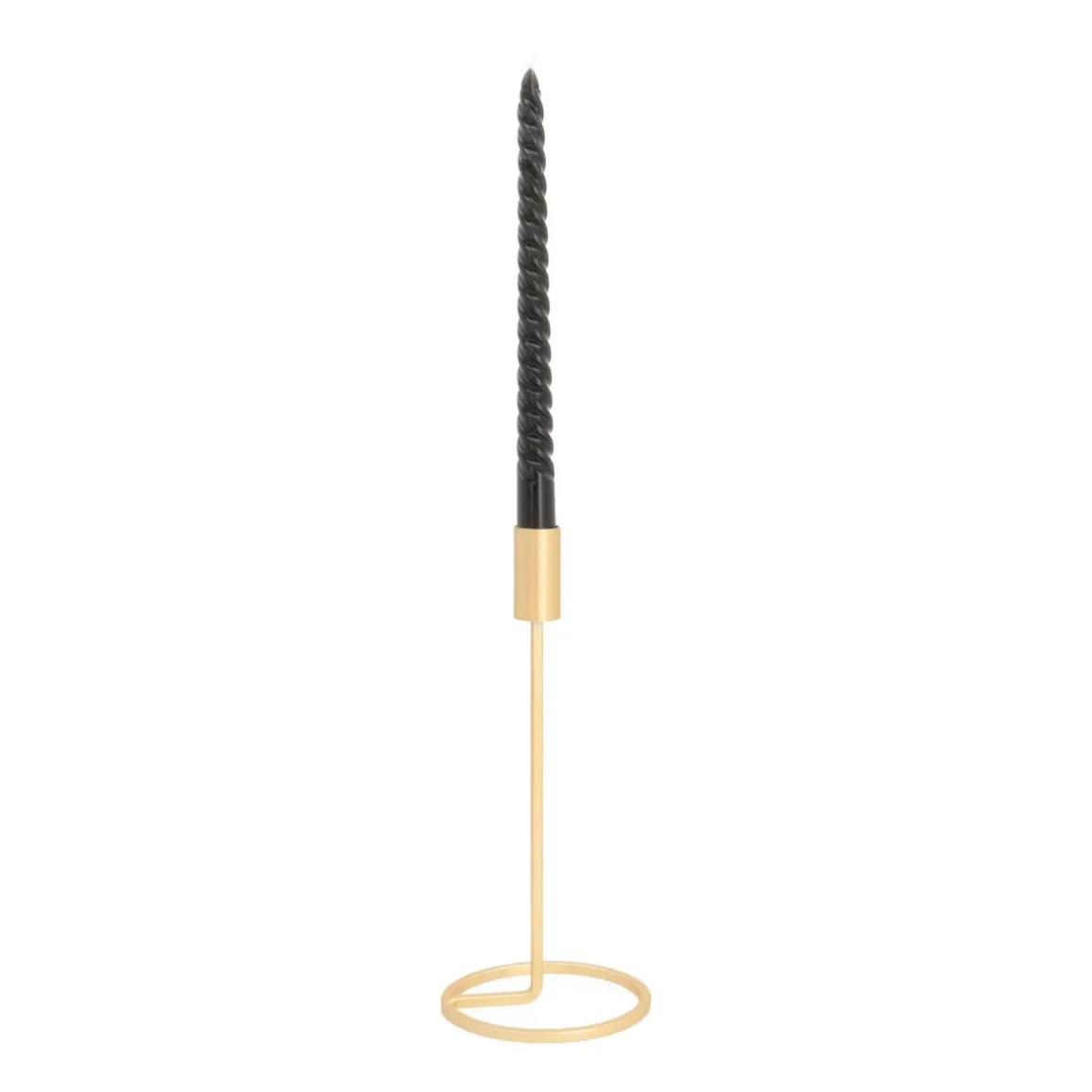 Candle Holder Matt Gold | 25 Cm | Metal