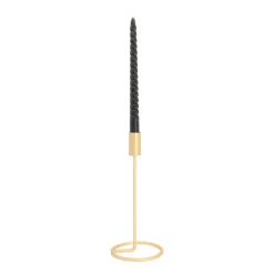 Candle Holder Matt Gold | 25 Cm | Metal