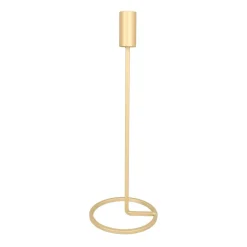Candle Holder Matt Gold | 32 Cm | Metal