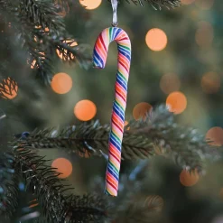 Candy Cane Christmas Ornament | Multi-color | Handmade | 14 Cm