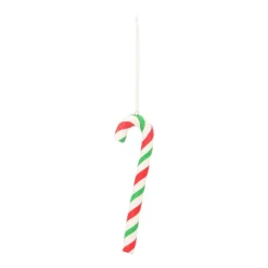 Candy Cane Christmas Ornament | Red-white-green | Handmade | 14 Cm