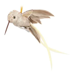 Champagne Bird On An Elegant Clip