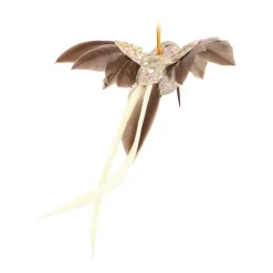 Champagne Bird On An Elegant Clip