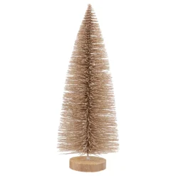 Champagne Christmas Tree 25 Cm With Glitters