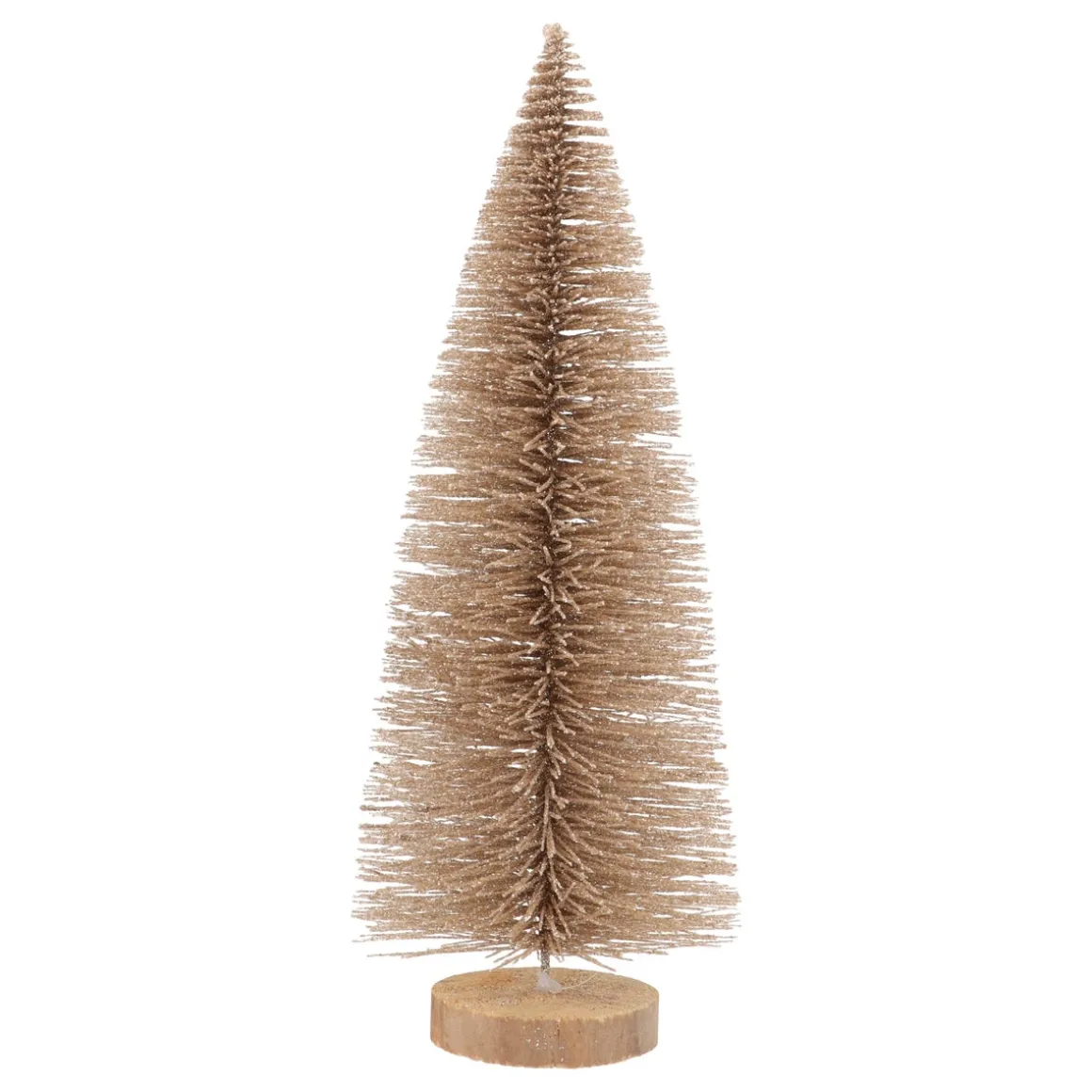 Champagne Christmas Tree 25 Cm With Glitters