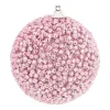 Christmas Bauble With Beads 8 Cm Pink