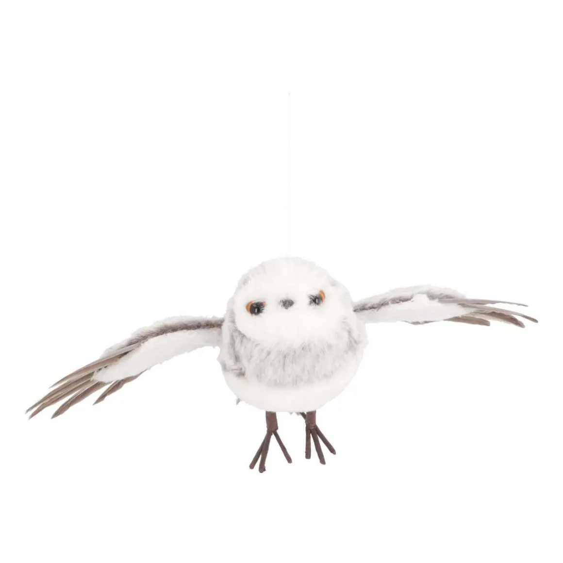 Christmas Decoration Owl Flying 34m Brown