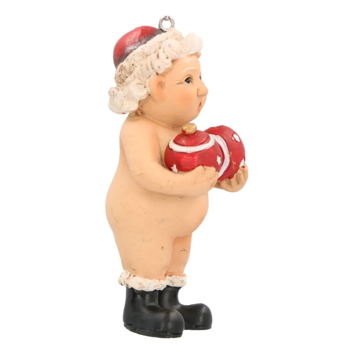 Christmas Hanger Naked Mrs. Claus 9 Cm Polyresin