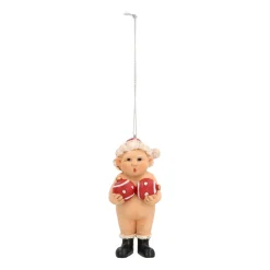 Christmas Hanger Naked Mrs. Claus 9 Cm Polyresin