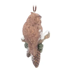 Christmas Hanger Owl | Polyresin | 11cm