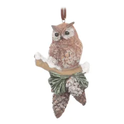 Christmas Hanger Owl | Polyresin | 11cm