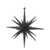 Christmas Ornament Geometric Star | 3D | Black | Plastic | 15cm