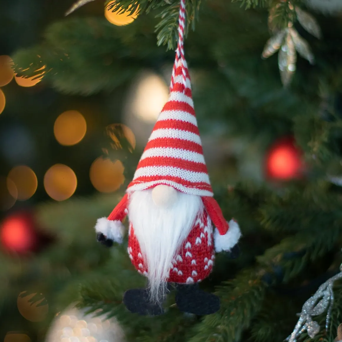 Christmas Ornament Gnome 12 Cm Fabric