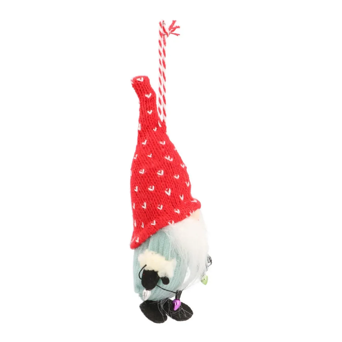 Christmas Ornament Gnome With Lights 12 Cm Fabric