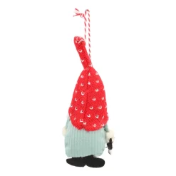 Christmas Ornament Gnome With Lights 12 Cm Fabric