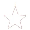 Christmas Ornament Metal Star With Beads | Pink | 14cm