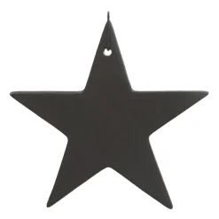 Christmas Ornament Porcelain Star | Black | 12 Cm