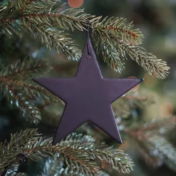 Christmas Ornament Porcelain Star | Black | 12 Cm