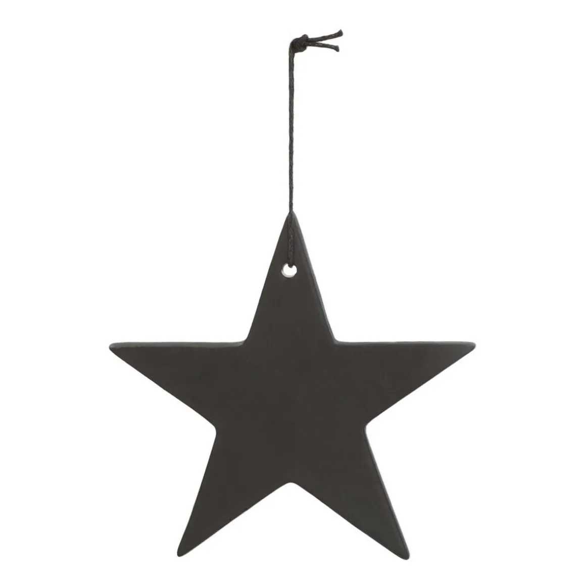 Christmas Ornament Porcelain Star | Black | 12 Cm