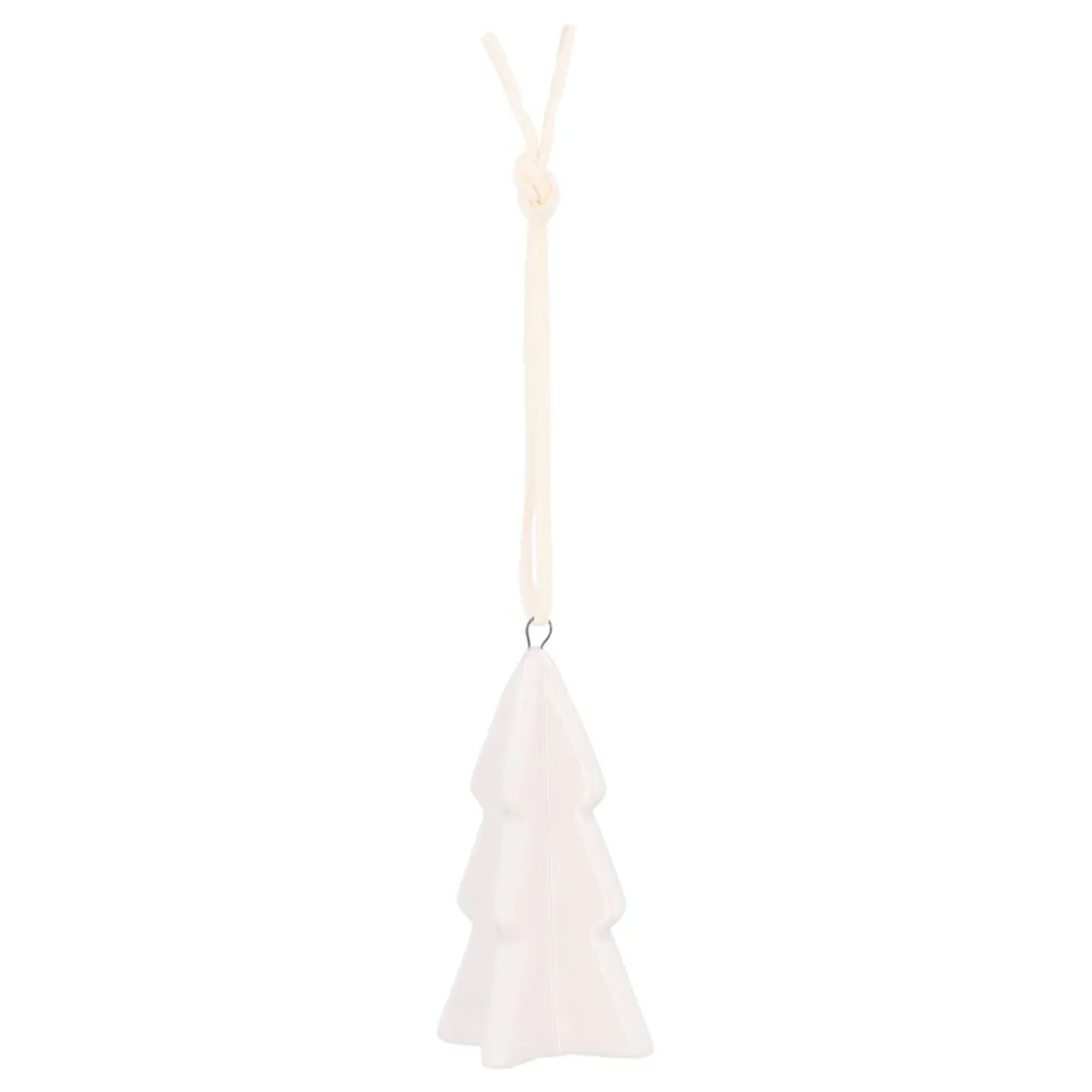 Christmas Ornament Porcelain 3D Christmas Tree | White | 7 Cm