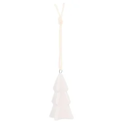 Christmas Ornament Porcelain 3D Christmas Tree | White | 7 Cm