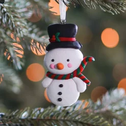 Christmas Ornament Snowman | Handmade | 8,5 Cm