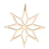 Christmas Ornament Wooden Star | Brown | 12 Cm