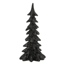 Christmas Tree Black 19cm Polyresin