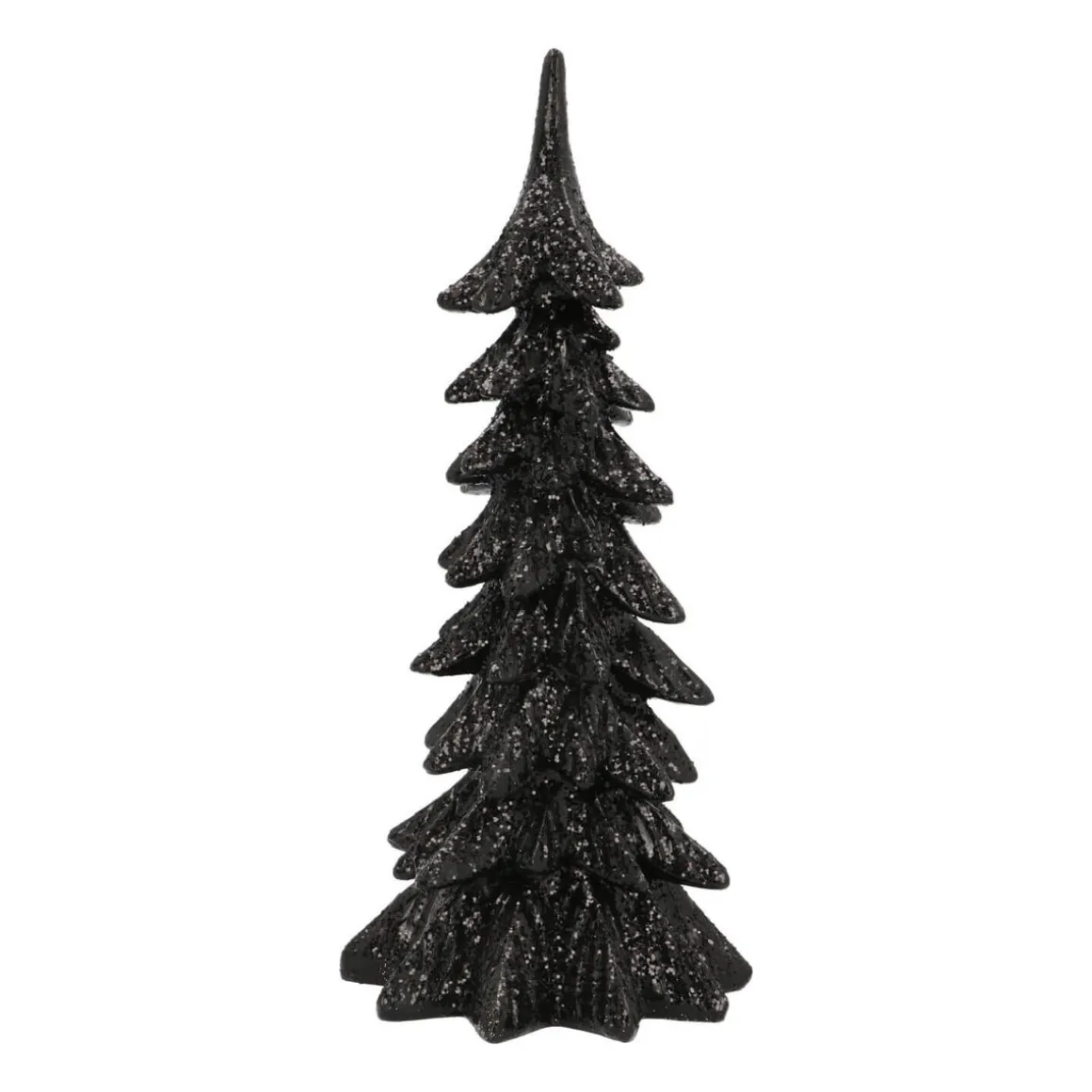 Christmas Tree Black 27cm Polyresin