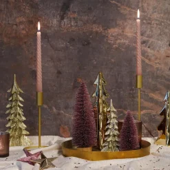 Christmas Tree Champagne 27cm Polyresin