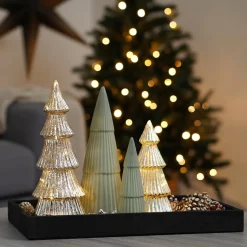 Christmas Tree Cone | Matt Green | 26 Cm | Porcelain