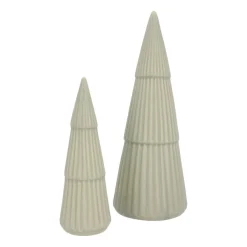 Christmas Tree Cone | Matt Green | 26 Cm | Porcelain