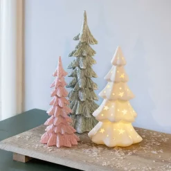 Christmas Tree Porcelain 22 Cm White LED