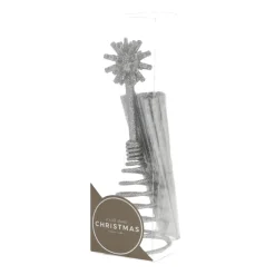 Christmas Tree Topper Shining Star 35cm Silver