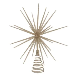 Christmas Tree Topper Shining Star 35cm Champagne