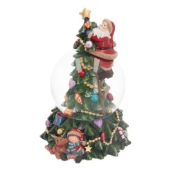 Christmas Tree With Snow Globe | Music | ⌀9cm | 19cm Tall
